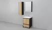 Мебель для ванной «Velvex» Klaufs 60 с дверцами и ящиком шатанэ/чёрная, картинка №2