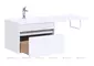 Мебель для ванной подвесная «Aquanet» Токио 120 белая левая/правая, фотография №7