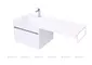 Мебель для ванной подвесная «Aquanet» Токио 120 белая левая/правая, изображение №8