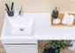 Мебель для ванной «Aquanet» Токио 120 белая с корзиной левая/правая, фотография №19
