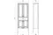 Шкаф «ASB-Woodline» Модерн 60 белый с патиной серебро, фотография №7