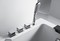 Ванна акриловая «Abber» AB9000 C 130/70 с каркасом с сифоном с ручками белая правая, фотография №3