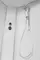 Душевая кабина «Deto» EM-2710 100/100 средний поддон матовая с рисунком/белая с гидромассажем, изображение №20