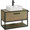 Мебель для ванной подвесная «Aquaton» Лофт Фабрик 80 со столешницей дуб Кантри, фотография №3