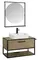 Мебель для ванной подвесная «Aquaton» Лофт Фабрик 80 со столешницей дуб Кантри, фото №1