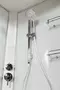 Душевая кабина «Deto» A-102 120/80 низкий поддон прозрачная/белая с гидромассажем правая, фото №9