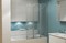 Шторка на ванну стеклянная «Bravat» Alfa 100/140 прозрачная/хром универсальная, картинка №2