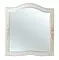 Зеркало «Bellezza» Жардин 100 без света белое с патиной золото, фото №1