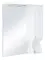 Зеркальный шкаф «Bellezza» Камелия 85 с подсветкой белый правый, фото №1