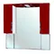 Зеркальный шкаф «Bellezza» Лагуна 105 с подсветкой красный, фото №1