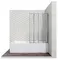Шторка на ванну стеклянная «Ambassador» Bath Screens 16041111 100/140 прозрачная правая, фото №1