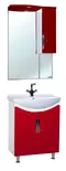 Зеркальный шкаф «Bellezza» Лагуна 65 с подсветкой красный правый, картинка №2