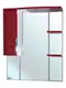 Зеркальный шкаф «Bellezza» Лагуна 75 с подсветкой красный левый, фото №1