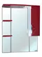 Зеркальный шкаф «Bellezza» Лагуна 75 с подсветкой красный правый, фото №1