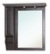 Зеркальный шкаф «Bellezza» Рим 100 с подсветкой чёрный с патиной серебро левый, фото №1