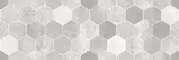 Настенная плитка «LB-CERAMICS» Гексацемент декор 60x20 1064-0294 серая, картинка №2
