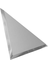 Настенная плитка «ДСТ» зеркальная матовая с фацетом 30x30 ТЗСм1-04 серебряная, фото №1
