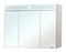 Зеркальный шкаф «Bellezza» Эльза 120 с подсветкой бежевый структурный, фото №1