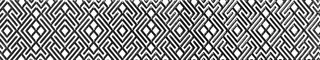 Настенный бордюр «Шахтинская плитка» Камелия 01 40x7,5 010212001781 чёрный, фото №1