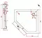 Душевой поддон «Bravat» Line 90/90 средний акриловый многоугольный, картинка №2