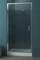 Душевая дверь «Bravat» Line 100/200 прозрачная/хром без поддона левая, фото №1