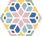 Напольная плитка «Codicer» Kasbah Hexagon Matt. 25x22  mix colors, картинка №2