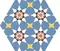 Напольная плитка «Codicer» Kasbah Hexagon Matt. 25x22  mix colors, картинка №6