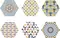 Напольная плитка «Codicer» Kasbah Hexagon Matt. 25x22  mix colors, фотография №7