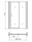 Душевая дверь «Gemy» Sunny Bay S28191CM 110/190 матовая универсальная, изображение №4