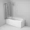 Шторка на ванну стеклянная «Am.Pm» Like W80BS-100-140CT 100/140 прозрачная/хром универсальная, изображение №4