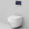 Комплект инсталляция с унитазом, крышкой и кнопкой смыва «Am.Pm» Inspire FlashClean/кнопка Touch Pro стекло черная IS450A38.501700 безободковый белый, фото №5