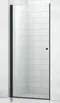 Душевая дверь «Cezares» ECO-O-B-1-80-C-NERO 80/190 прозрачная/чёрная универсальная, фото №1