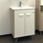 Мебель для ванной подвесная «Comforty» Клеон  60 белая/дуб дымчатый левая/правая, изображение №4