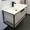 Мебель для ванной подвесная «Comforty» Бонн 90 дуб дымчатый, изображение №4