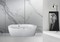 Гидромассажная ванна акриловая «Cerutti» Bolsena C-3204 с каркасом с сифоном белая, картинка №2