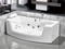 Гидромассажная ванна акриловая «Cerutti» C-468 с каркасом с сифоном белая левая, картинка №2