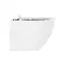 Подвесной унитаз безободковый «Belbagno» Sfera-R BB046CHR белый (BB2111SC) с сиденьем дюропласт с микролифтом, изображение №4