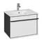 Мебель для ванной подвесная «Roca» Aneto 60 белая/чёрная, картинка №2