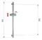 Штанга для душа «Remer» 315R хром, картинка №2 Штанга для душа «Remer» 315R хром, картинка №2