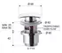 Донный клапан для раковины «Remer» 905SCC2114 с механизмом Клик-Клак хром, картинка №2