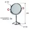 Косметическое зеркало «Remer» Bango RB640CR на стол хром, картинка №2
