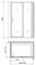 Душевой угол-ограждение «Gemy» Sunny Bay S28191BM-A90M 120/90 матовый без поддона универсальный, изображение №4