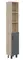Пенал «Onika» Тимбер 30.01 серый матовый/ дуб сонома универсальный, фото №1