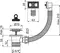Сифон для кухонной мойки «AlcaPlast» A331 выпуск для моек с переливом, картинка №2