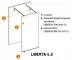 Душевая перегородка «Cezares» LIBERTA-L-2-100-GR-Cr 100/195 графит/хром, фото №5