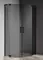 Душевой угол-ограждение «Cezares» SLIDER-R-2-90/100-GRIGIO-NERO 100/100 тонированный/чёрный четверть круга без поддона, фото №1