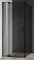 Душевой угол-ограждение «Cezares» SLIDER-AH-1-90-90/100-GRIGIO-NERO 100/90 тонированный/чёрный прямоугольный без поддона универсальный, фото №1