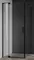 Душевой угол-ограждение «Cezares» SLIDER-AH-1-80-100/110-C-NERO 110/80 прозрачный/чёрный прямоугольный без поддона универсальный, фото №1