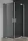 Душевой угол-ограждение «Cezares» SLIDER-A-2-100/110-GRIGIO-Cr 110/110 тонированный/хром квадратный без поддона, фото №1