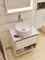 Мебель для ванной подвесная «Cersanit» Louna 60 с столешницей белая, фотография №3